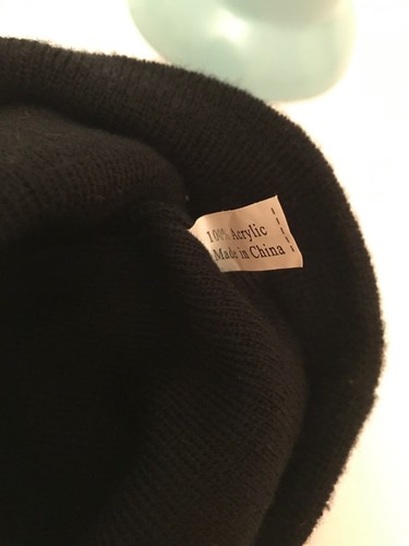 Lee Dungarees Winter Hat Black Can't Bust 'Em Since 1889 Acrylic