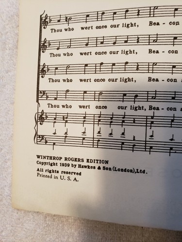 Hymn To King Stephen Boosey and Hawkes