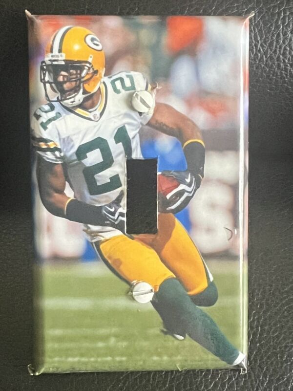 Green Bay Packers Charles Woodson Single Light Switch Wall Plate