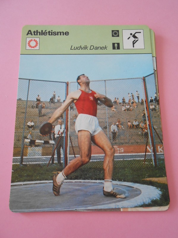 AthlÃ©Tisme Ludvik Danek NÃ© Ã  Horice TchÃ©Coslovaquie Fiche Card 1978
