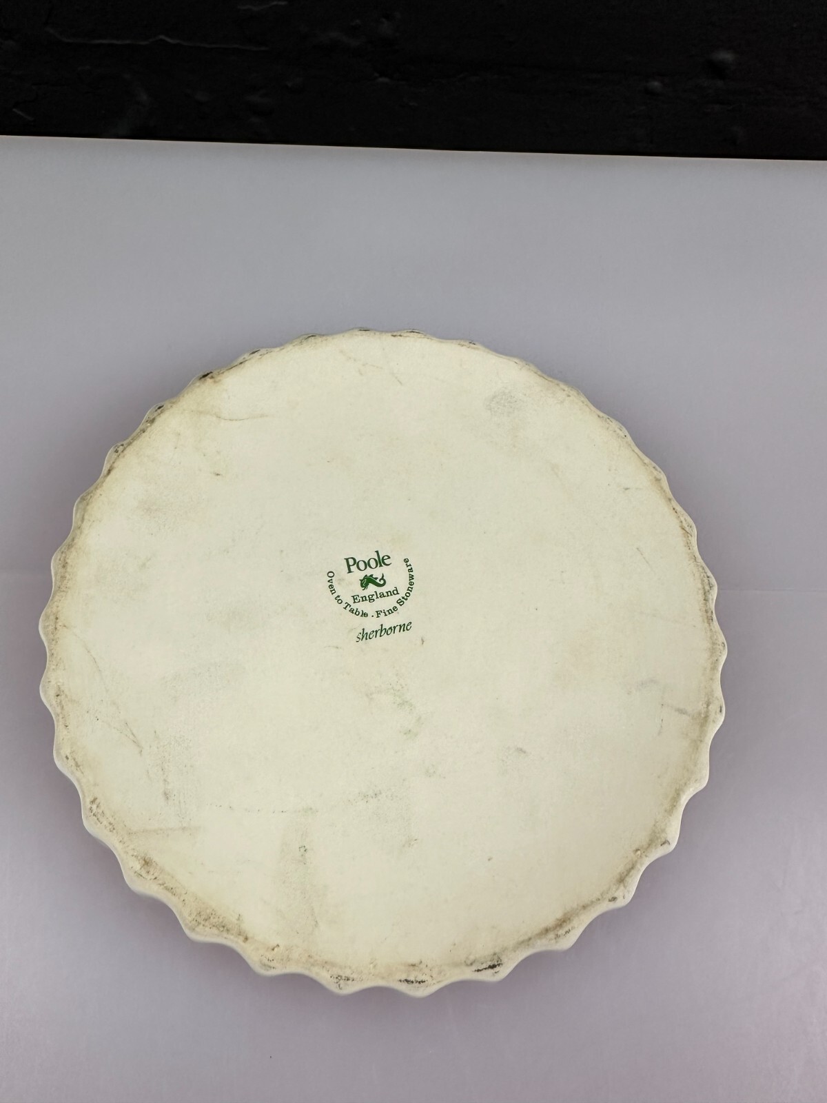 Poole Sherborne Fluted Flan Quiche Dish 7.75" Wide