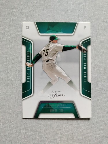 2003 Fleer Flair Barry Zito #90 A's NM 2239 Read Description | eBay