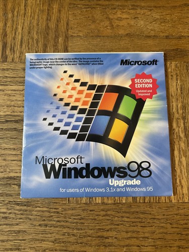 Microsoft Windows 98 Upgrade PC Software | eBay Microsoft Windows 98 Upgrade PC Software | eBay