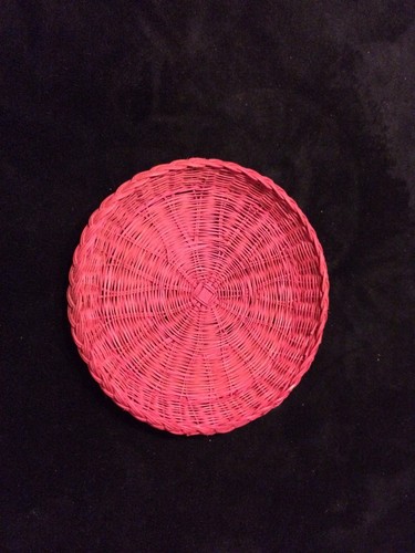 7 Wicker Rattan Bamboo Paper Plate Holders Barbeque Cookout Camping RV Picnic 9