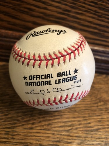 Mickey Carroll signed official MLB baseball Munchkin Wizard of Oz