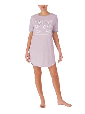 

HYBRID APPAREL Intimates Фиолетовая ночная рубашка с контрастной отделкой, Фиолетовый