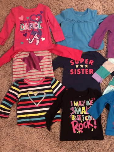 Lot Of 12 Shirts 6-9 Month Girl Children’s Place/Carters