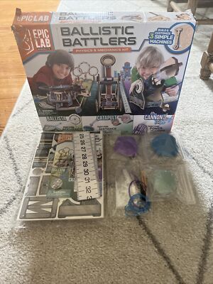 Epic Lab Ballistic Battlers STEM Physics and Mechanics Kit -Open Box