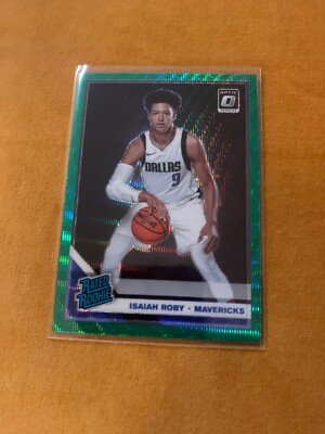 2019-20 Optic Fanatics ISAIAH ROBY Prizm Green Wave SP RC RATED ROOKIE