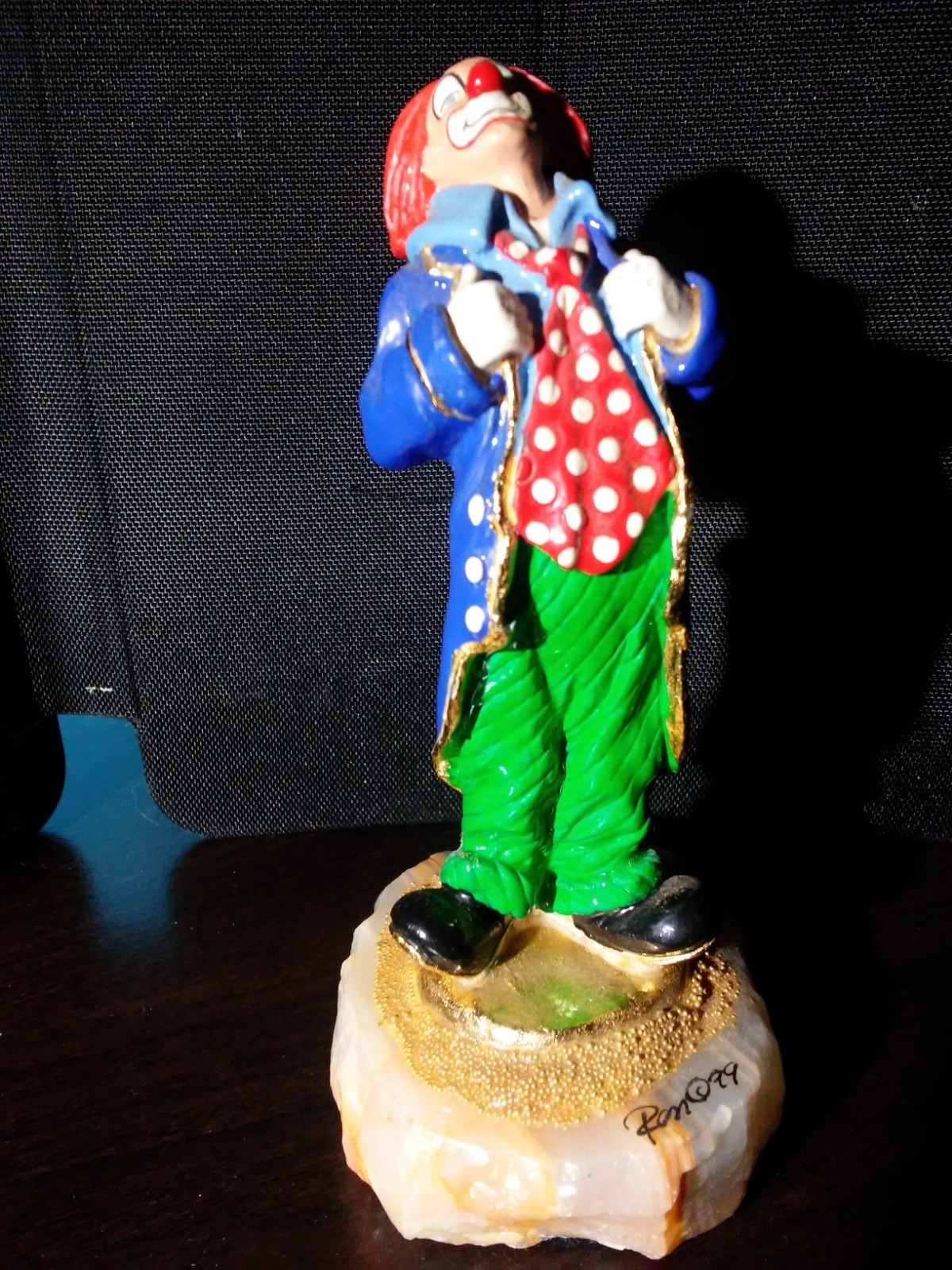 Lot (5) Ron Lee Signed Clowns Pudge Rock-a-billy One Leg Up Spiffy Rascal