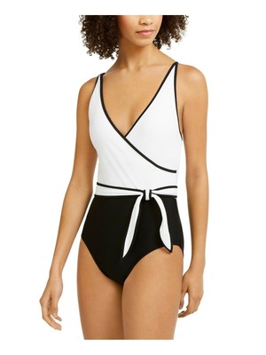 

TOMMY HILFIGER Женский черный эластичный цельный купальник с полным покрытием