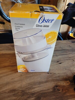 OSTER VINTAGE ELECTRIC CITRUS JUICER W/BOX 