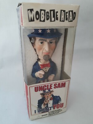 Uncle Sam I Want You Bobblehead, Wobblehead, Fourth of July Patriotic taxes irs