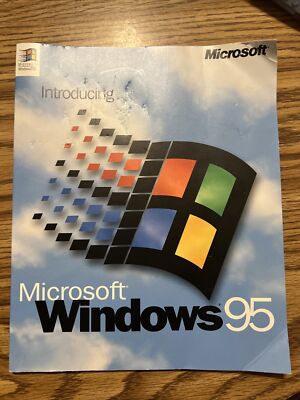 MICROSOFT Introducing Windows 95 Guide Manual Book VINTAGE Retro