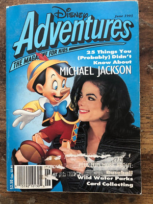 Vintage DISNEY ADVENTURES Kids Magazine June 1993 Michael Jackson Mickey Mouse