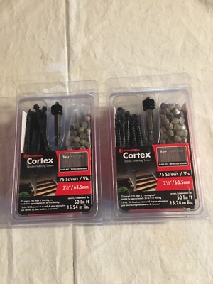 Cortex for Trex Transcend Decking Covers 50 lin ft. 75 Screws 2-1/2''
