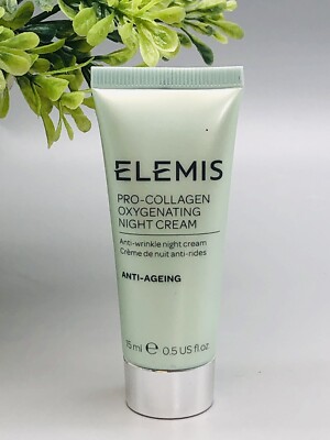 Elemis Pro- Collagen Oxygenating Night Cream Anti- Wrinkle Cream 0.5 oz NOT SEAL