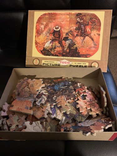 Vintage Tuco Picture Puzzle ~ Tv Series 2908 “men Of The Far West