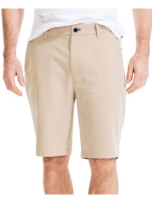

NAUTICA Мужские бежевые прямые шорты без защипов, Бежевый, B04103