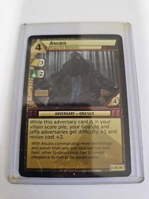 Stargate TCG / CCG System Lords ULTRA RARE FOIL Anubis 2 UR 287