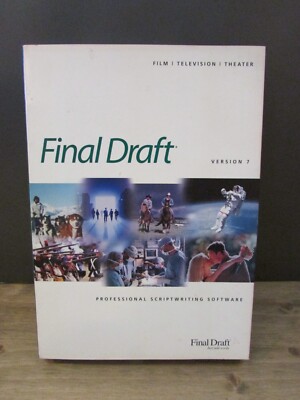 Final Draft Version 7 Professional Scriptwriting Software Windows/Mac