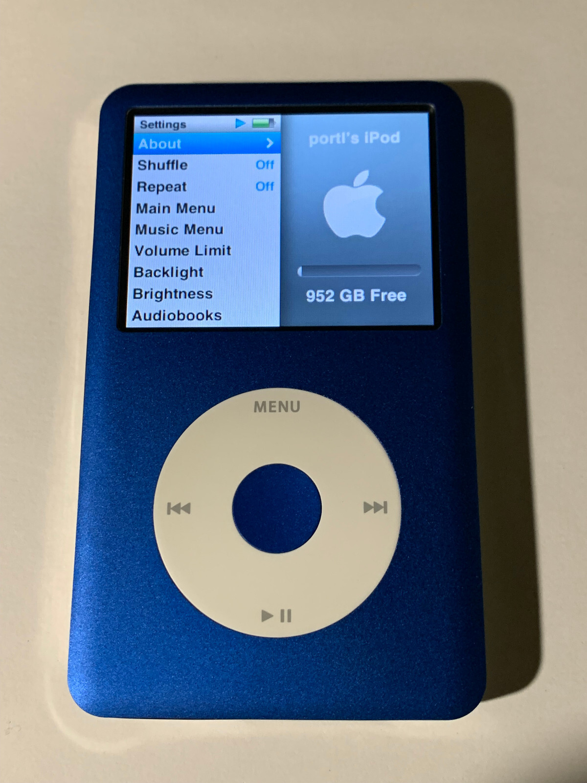 Super Fast Apple ipod 7th gen Classic 1TB SSD, 2000mah Battery,New parts, Nice