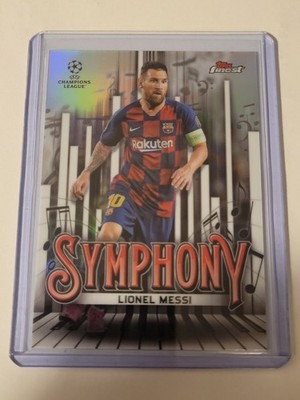 Lionel Messi Barcelona Topps Finest Champions League Symphony Insert SY-2