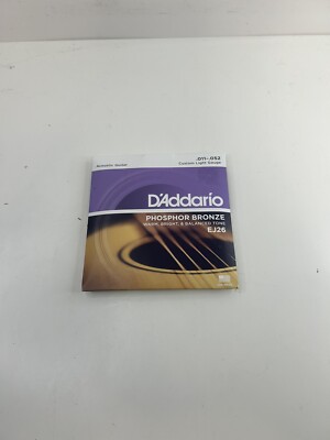D'Addario EJ26 Acoustic Guitar Strings Phosphor Bronze Custom Light  11-52