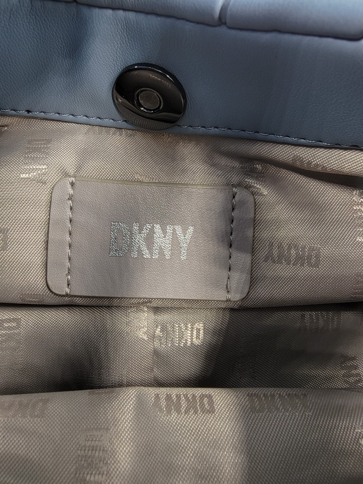 DKNY Reese Demi Crossbody Handbag Women's Blue Moon Magnetic Adjustable Strap - Picture 8 of 13