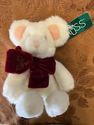 TIC-TOC Mouse Beanbag Plush 7''  New With Tags Russ Berrie NOS
