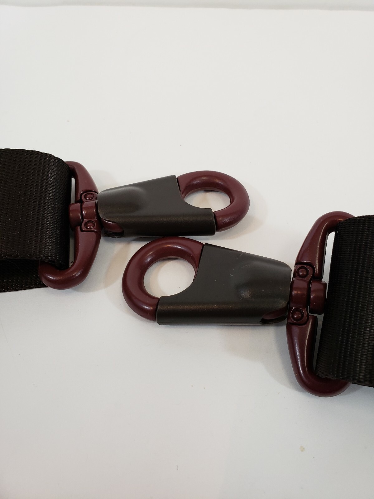 Tumi Leather Nylon Shoulder Strap Burgundy Adjustable For Bag Briefcase Case