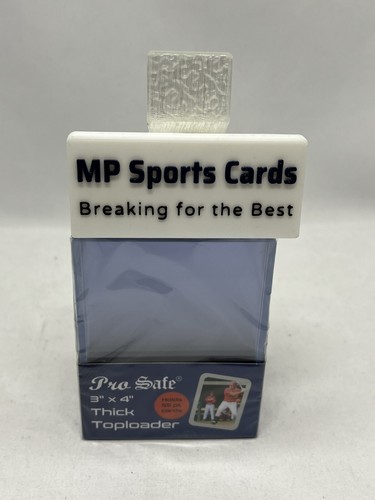 (1) Pro Safe 3"x4" 55pt Thick Toploader 25ct Free Shipping!