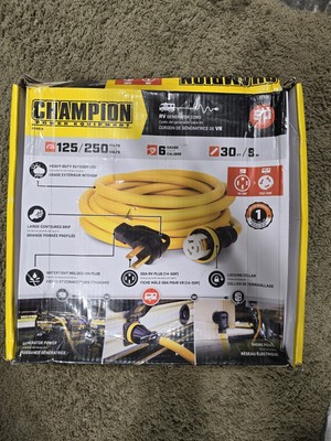 30 feet Champion Power Equipment RV Generator Power Cord 50Amp 125/250-Volt 30ft