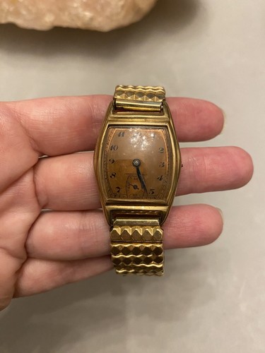 時計 MAXIMAL ART bracelet watch vintage gold Maximal Art Womens Bracelet Watch Blue Crystals And Pearls