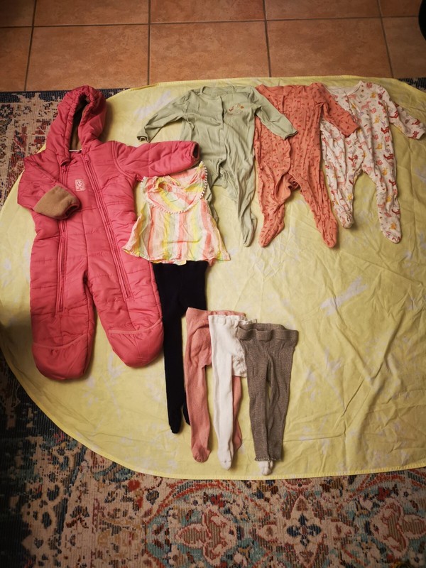 Kinder Kleiderpaket Kleidung Baby Winter Mit Overall/Jacke 74/80 MÃ¤D Gewaschen