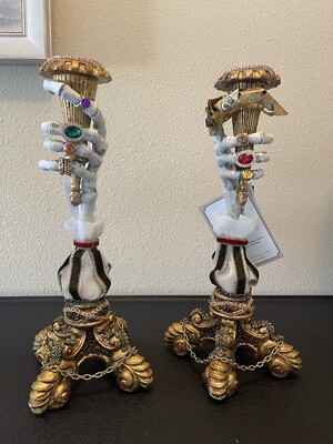 Katherine s Collection - Shakesfeare - Candlestick Holders - Set Of 2 - New