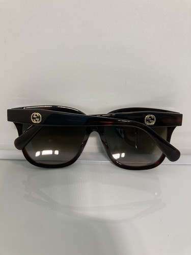 Pre-owned Gucci Gg0800sa 003 Havana Woman Plastic Sunglasses