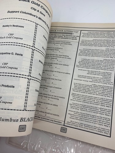 1993 1994 Columbus Black Pages Minority Business Directory Phone Book Vintage