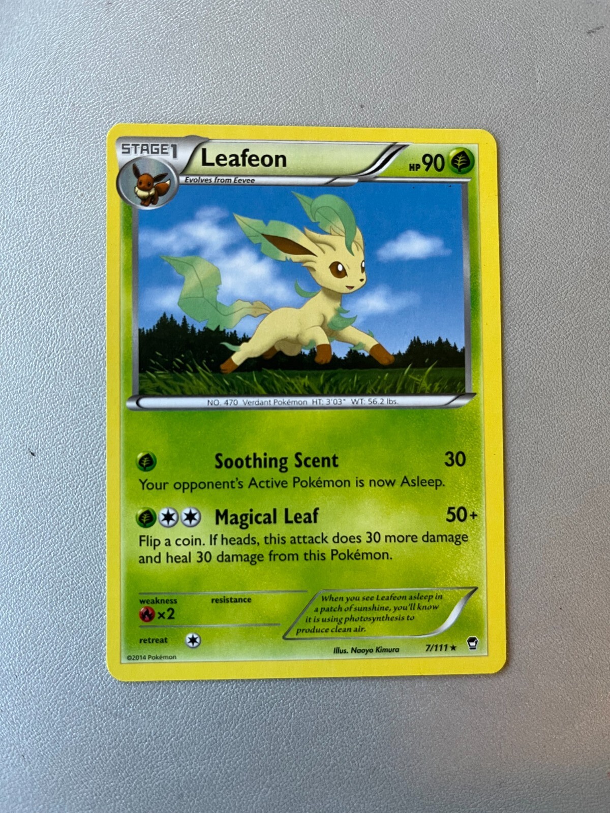 Pokémon TCG Leafeon Furious Fits 7/111 Rare NM/Mint 2014 | eBay