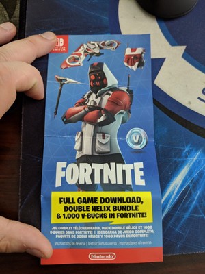 Nintendo Switch Double Helix Fortnite Pack 1000 V Bucks No - 