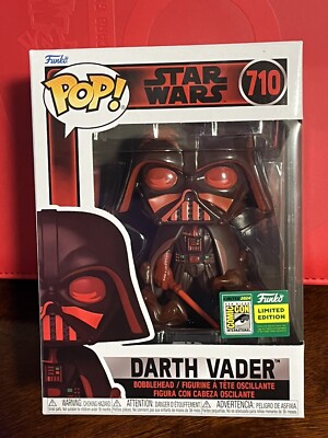 Pop Funko #710 Star Wars Darth Vader SDCC 2024  - Con Sticker - Corner Creased