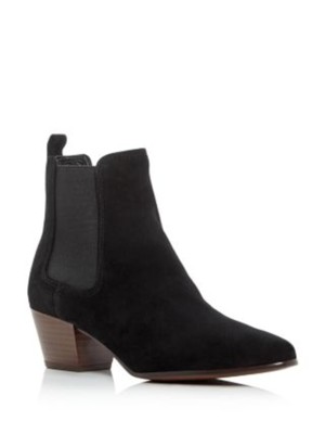

SAM EDELMAN Женские черные кожаные ботильоны Reesa с острым носком и наборным каблуком, размер 6 м, Черный, E4892M2