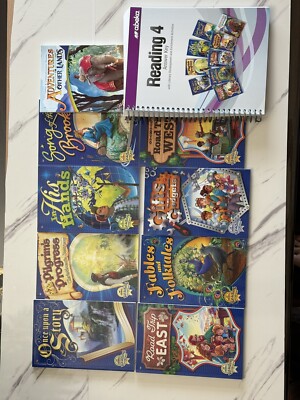 abeka 4th grade reading books lot Of 10 New Edition