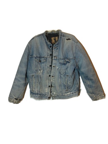 LEVI’S / 90's USA BIG SIZE denim jacket Vintage LEVI'S Type 1 Big E Denim Trucker Jacket Size 38/ M