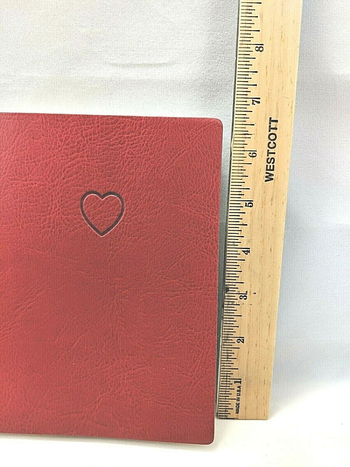 Red Heart Diary / Journal Blank - Lined Pages