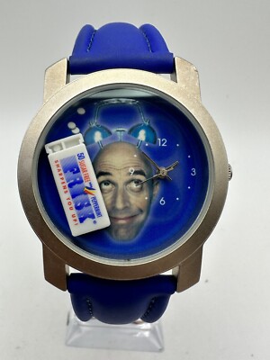 Frisk Mints Vintage Men s Blue Watch Gum Gift Retro Silver Case