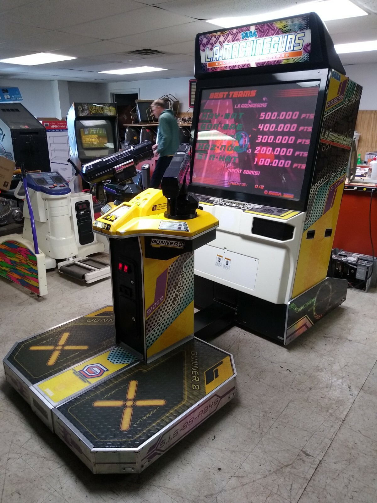 SUPER Nice 1999 Sega L.A. MACHINE GUNS deluxe video arcade