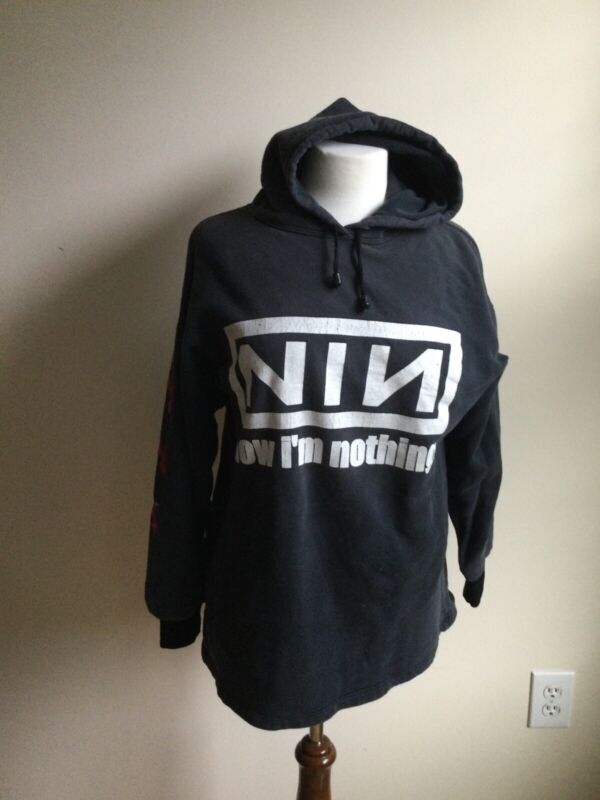 NIN now I’m nothing vintage hoodie Trent Reznor LOVE It To DEATH Nine Inch Nails