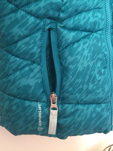 Champion Girls Winter PUFFER Jacket Coat w/ Hood Xs 4 / 5 Teal Blue