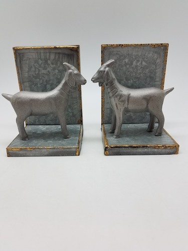 Galvanized Goat Bookends Set of 2 Hearth & Hand with Magnolia Book Ends